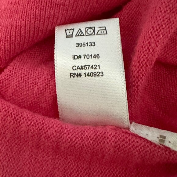 LOFT size L lightweight cotton pink long sleeve button cardigan - Picture 6 of 7